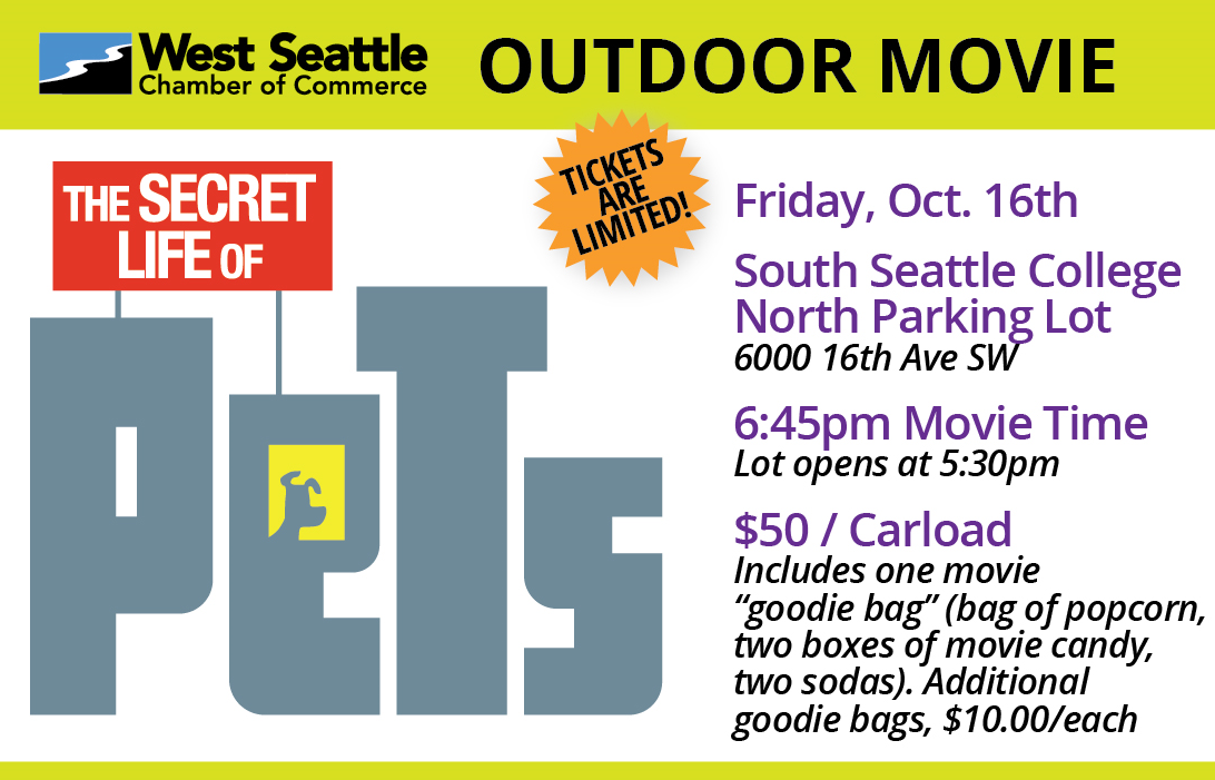 West Seattle Outdoor Movie is a first for the Chamber Oct. 16
